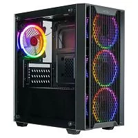 Ginzzu CL650 mATX FAN 4*12FRGB передняя панель Решетка
