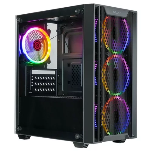 Ginzzu CL650 mATX FAN 4*12FRGB передняя панель Решетка