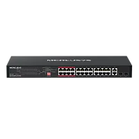 Коммутатор/ 24-Port 10/ 100Mbps + 2-Port Gigabit Rackmount Switch with 24-Port PoE+ (MS126CP)