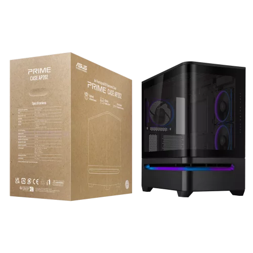 Корпус для Компьютер ASUS PRIME AP202 TG ARGB BLACK (90DC00P0-B19000) фото 20