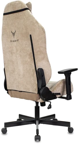 Кресло игровое Knight N1 Fabric бежевый Light-21 с подголов. крестов. металл (KNIGHT N1 BEIGE) фото 20