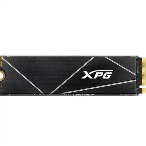 Твердотельный накопитель/ ADATA SSD GAMMIX S70 BLADE, 1024GB, M.2(22x80mm), NVMe, PCIe 4.0 x4, 3D TLC, R/W 7400/5500MB/s, IOPs 350 000/720 000, DRAM buffer 1024MB, TBW 740, DWPD 0.4, with Heat Spreader (5 ле (AGAMMIXS70B-1T-CS)