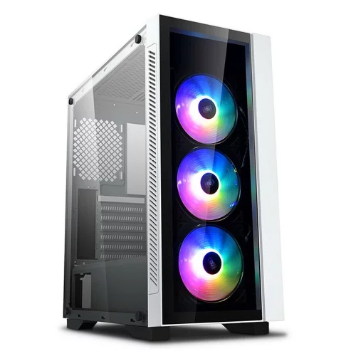 Deepcool MATREXX 55 V3 ADD-RGB WH 3F ATX, RGB ATX, RGB strip, Стекл. фронтальная и боковая панели, 3RGB fans,Без БП (DP-ATX-MATREXX55V3-AR-WH-3F)