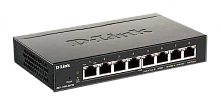 D-Link DGS-1100-08PV2/A4A Настраиваемый L2 коммутатор с 8 портами 10/100/1000Base-T (8 портов PoE 802.3af/at, PoE-бюджет 64 Вт)