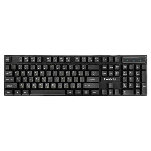 Exegate EX295302RUS Комплект ExeGate Professional Standard Combo MK110 (клавиатура влагозащищенная 104кл. + мышь оптическая 1000dpi, 3 кнопки и колесо прокрутки, длина кабелей 1,5м; USB, черный, Color фото 2