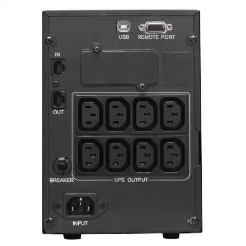Источник бесперебойного питания Powercom Smart King Pro+ SPT-1000 LCD 800Вт 1000ВА черный/ UPS Powercom Smart King Pro+ SPT-1000 LCD 800W 1000Va black (SPT-1000-II LCD) фото 3