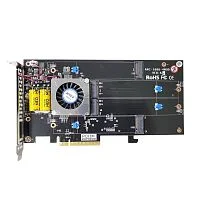 RAID-контроллер Areca ARC-1686-4NOD PCIe 4.0 x8 Full Height, 4 x M.2 Connector, Tri-mode interface at each M.2 bays - 12Gb/ s SAS/ SATA / Gen 4.0 PCIe (NVMe), RAID 0,1,10,JBOD, Hold-up Supercapacitor Onboard, RTL