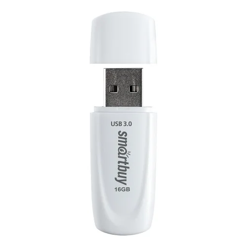 Smartbuy USB Drive 16Gb Scout White [SB016GB2SCW] (SB016GB3SCW) фото 2