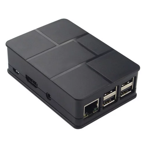 Корпус ACD RA186 Black ABS Plastic Case Brick style w/ Camera cable hole for Raspberry Pi 3 B (RASP1787) (494422)
