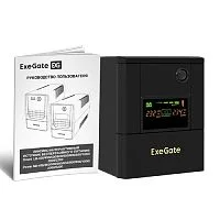 Exegate EX299825RUS ИБП ExeGate Smart LB-2200.LCD.AVR.8C13 (2200VA/1300W, цветной LCD, AVR, 8*C13, батарея 12V 9Ah - 2 шт., металлический корпус, Black)