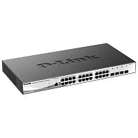 Коммутатор/ DGS-1210-52P/ME/B Managed L2 Metro Ethernet Switch 48x1000Base-T PoE, 4x1000Base-X SFP, PoE Budget 193W, Surge 6KV, CLI, RJ45 Console, Dying Gasp (DGS-1210-52P/ME/B1A)