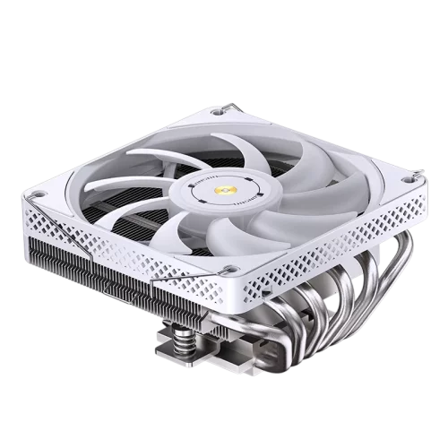 Кулер для процессора/ CPU Cooler JONSBO HP-600 (210W, 4-pin PWM, 66mm, Al/ Cu, 6x6mm, ARGB, 1x120mm, 61.51CFM, 37.2dBA, 1800RPM, S: 1700/ 1200/ 115X, AM4/ AM5 White) (HP-600 WHITE)