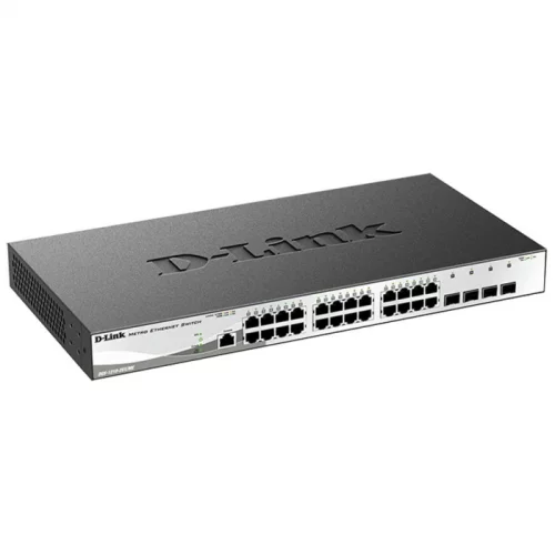 Коммутатор/ DGS-1210-52P/ME/B Managed L2 Metro Ethernet Switch 48x1000Base-T PoE, 4x1000Base-X SFP, PoE Budget 193W, Surge 6KV, CLI, RJ45 Console, Dying Gasp (DGS-1210-52P/ME/B1A)