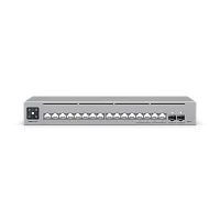 Коммутатор/ Networking interface, (12) GbE RJ45 ports (4) 1/2.5 GbE RJ45 ports (2) 10G SFP+ ports ; Total non-blocking throughput, 42 Gbps ; Switching capacity, 84 Gbps (USW-PRO-MAX-16)