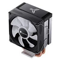 Кулер для процессора/ CPU Cooler JONSBO CR-1300 EVO (160W, 4-pin PWM, 128mm, Al/ Cu, 4x6mm, FRGB, 1x90mm, 42CFM, 28.2dBA, 2000RPM, S: 1700/ 1200/ 115X, AM5/ AM4, Black) (CR-1300 EVO BLACK)