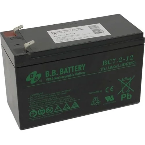 B.B. Battery АКБ BC 7.2-12 (12V 7,2Ah) (BC 7.2-12 BB)