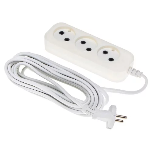 Сетевой удлинитель Buro BU-PSL3.5/ W 5м (3 розетки) белый (пакет ПЭ) (BU-PSL3.5/W)