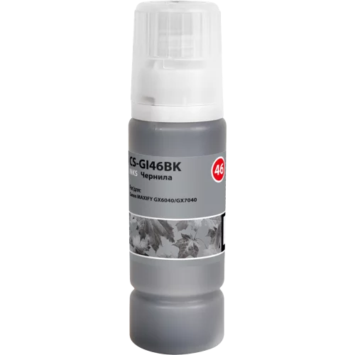 Чернила Cactus CS-GI46BK черный пигментный135мл для Canon MAXIFY GX6040/GX7040