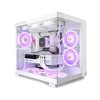Корпус без блока питания/ Case PCCooler C3T500 ARGB WH, Midi-Tower, TG, 6x120mm ARGB, 1xUSB-C 3.1 + 2xUSB-A 3.0, ATX, mATX, mITX White