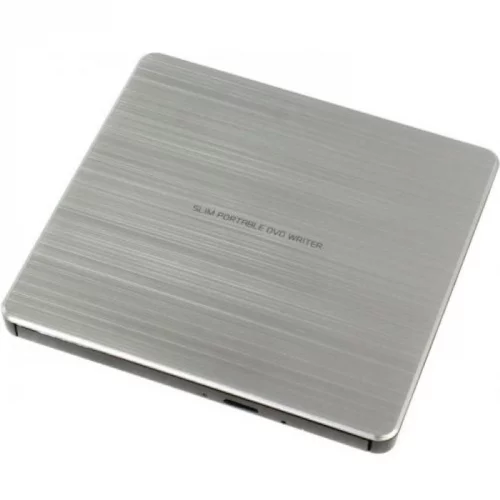 Оптический привод/ LG DVD-RW ext. Silver Slim Ret. USB2.0 (совместим с 3.0) (GP60NS60.AUAE12S)