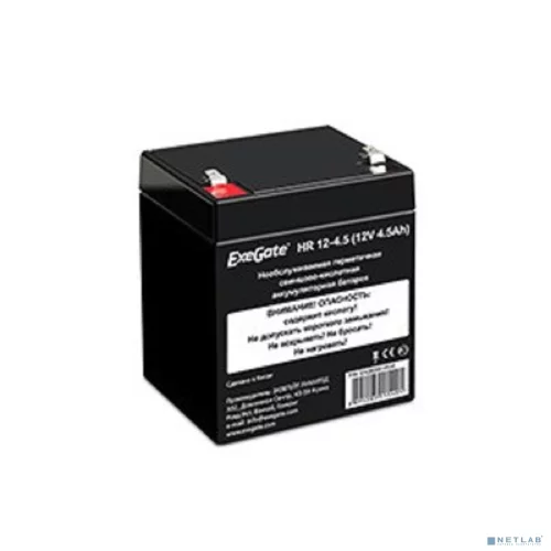 Exegate EX282961RUS Аккумуляторная батарея HR 12-4.5 (12V 4.5Ah, клеммы F1)