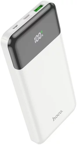 Мобильный аккумулятор Hoco J102 Cool figure 10000mAh QC3.0/ PD3.0 20W 3A USB-A/ USB-C белый (J102 COOL FIGURE WHITE)