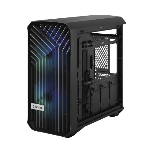 Корпус ПК без блока питания/ Case Fractal Design Torrent Compact RGB TG Light Tint, Midi-Tower, 2x180mm RGB, 2xUSB-A 3.2 + 1xUSB 3.2 Type-C E-ATX, SSI-CEB, ATX, mATX, mITX Black (FD-C-TOR1C-02) фото 7