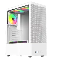 Корпус для ПК ACD Citadel 108W ATX, Type-C + 2XUSB ports + HD audio combo, Mesh, TG, White. (AH-SI2G0W-00) Корпус для ПК ACD Citadel 108W ATX, Type-C + 2XUSB ports + HD audio combo, Mesh, TG, White. (AH-SI2G0W-00)