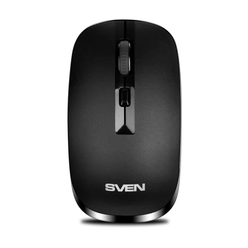 Беспроводная мышь SVEN RX-260W чёрная (2,4 GHz, 3+1кл. 800/1200/1600DPI, блист.) (SV-018160)