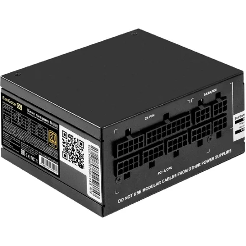 Exegate EX297193RUS Блок питания 650W ExeGate M650 GOLD (SFX, APFC, КПД 90% (80 PLUS GOLD), 9cm fan, 24pin, (4+4)pin, 2xPCI-E, 6xSATA, 3xIDE, 1xFDD, Full Cable Management, black, ATX adapter, Retail b фото 3