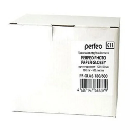 Perfeo PF-GLA6-180/ 600 Бумага Perfeo глянцевая 600л, 10х15 180 г/ м2 (G11) (PF-GLA6-180/600)