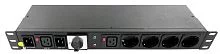 Байпас Powercom MBS1605-1C19-4Schuko, металлический корпус, 1 фазный 16A, блок управления байпасом технического обслуживания/ Bypass Powercom MBS1605-1C19-4Schuko, metal case, 1 phase 16A, maintenance bypass control unit