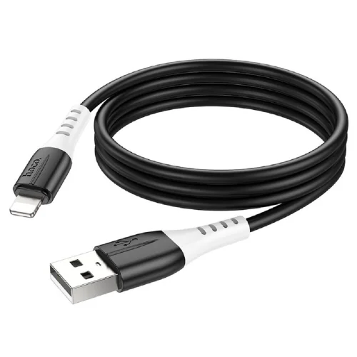 HOCO X82/ USB кабель Lightning/ 1m/ 2,4A/ Силикон/ Black (HC-68537) фото 2