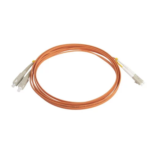 Кабельная сборка Hyperline FC-D2-50-LC/PR-SC/PR-H-3M-LSZH-OR Патч-корд волоконно-оптический (шнур) MM 50/125, LC-SC, 2.0мм, duplex, LSZH, 3м