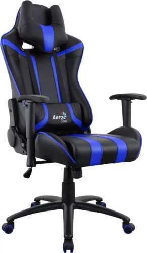 Кресло игровое Aerocool AC120 AIR-BG черный/салатовый сиденье черный/салатовый ПВХ/полиуретан с подголов. крестов.