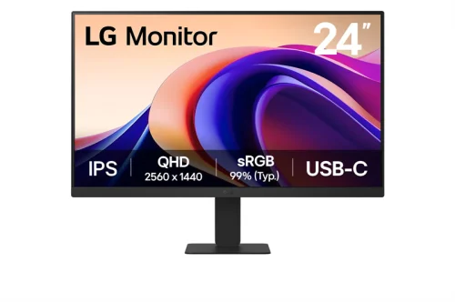 Монитор 23.8 LG (24U631A-B) Монитор 23.8 LG 24U631A-B Black (IPS, 2560x1440, 100Hz, 5 ms, 178°/178°, 250 cd/m, 1000:1, +HDMI 2.0, +USB Type-C (15W)