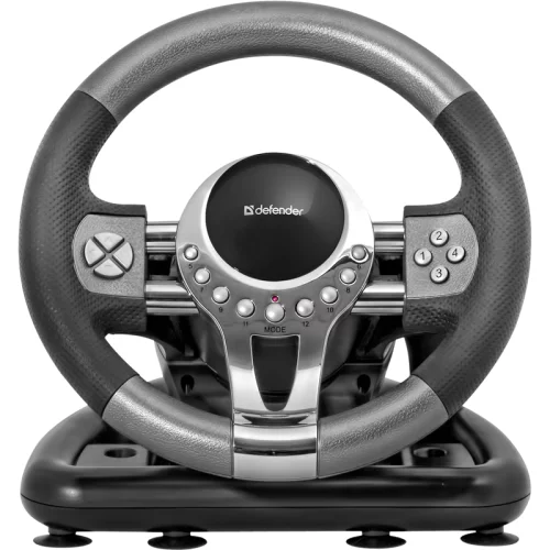Defender Игровой руль Forsage GTR USB, 12 кнопок, рычаг передач (64367)
