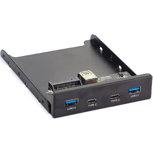 Exegate EX280448RUS Планка USB на переднюю панель Exegate U3H-619, 3,5