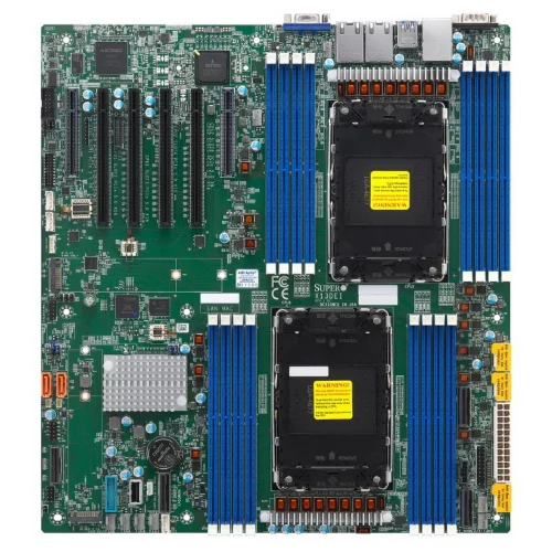 Supermicro MBD-X13DEI-B 2xLGA-4677, Intel Xeon SP gen 4, Intel C741, 16x DDR5 4800/ 4400/ 4000 MHz. 2x1Gbe Base-T BCM5720+1xMgmt LAN, 10xSATA3, 2xSATA-DOM, 6xUSB3, 4xPCI-Ex16+2xPCI-E x8+3xMCIO x8, 2xM.