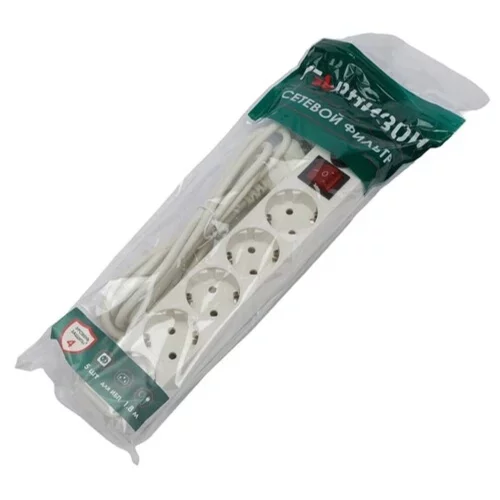 Гарнизон Сетевой фильтр для ИБП ECL-5-UPS-W-1.8 5р, 10А, 1.8м, ур.защиты 4, белый, пакет (22434) фото 3