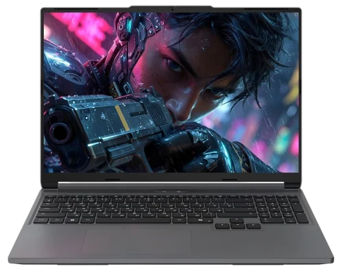 Ноутбук Maibenben X16C-i73757 16 QHD IPS 180Hz, Intel Core i7-13700HX, 16Gb, 1Tb SSD, NVidia RTX5070 8Gb, Linux, серый (X16C-I737570GERLG4E10)