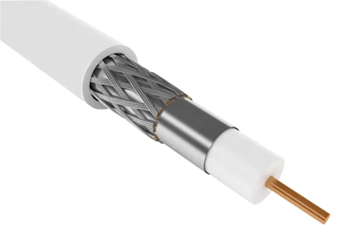 Кабель коаксиальный ITK CC1-R6F1-111-100-G RG-6 F/ UTP общий экран 75Om PVC внутренний 100м белый