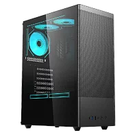 Корпус для ПК ACD Citadel 108B ATX, Type-C + 2XUSB ports + HD audio combo, Mesh, TG, Black. (AH-SI2G0-000)