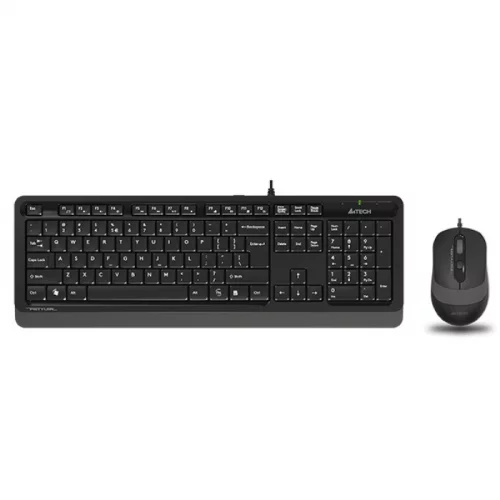 Клавиатура + мышь A4Tech Fstyler F1010, Wired, USB, 600-1000-1600dpi, 4But, Multimedia (F1010 GREY)