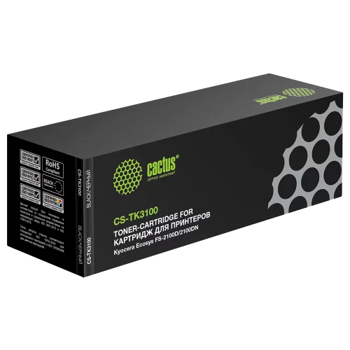 Картридж лазерный Cactus CS-TK3100 TK-3100 черный (12500стр.) для Kyocera Ecosys FS-2100D/2100DN