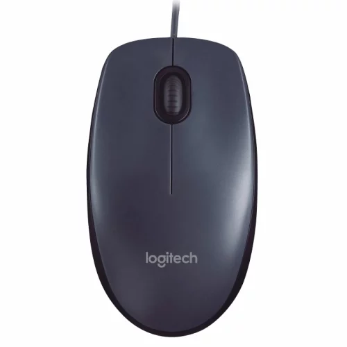*Мышь LOGITECH M100, тёмно-серая (USB, 3 кн., 1000 dpi, 910-005006)