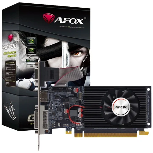 Видеокарта Afox GT610 2GB DDR3 64bit VGA DVI HDMI 1FAN LP RTL (AF610-2048D3L8)
