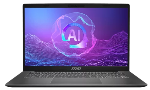 Ноутбук MSI Modern A14 AI+ F3HMG AMD Ryzen AI 5 330 14 FHD (1920*1080),IPS,DDR5 16GB (8GB*2),512GB SSD ,backlight,46.8Wh,1.5kg,1y,Dos,Platinum Gray (9S7-14SK21-004)