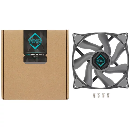 Вентилятор Iceberg Thermal Вентилятор для корпуса Iceberg Thermal IceGALE Xtra 140mm TEAL 500 - 2500 RPM (MTTF 160,000) hours (IceGALE Xtra 140mm TEAL) L (071154) (ICEGALE_XTRA_140MM_TEAL)