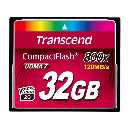 Карта памяти/ Transcend 32GB Compact Flash 800x (TS32GCF800)